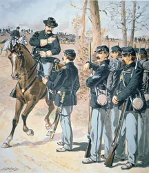Campaign Uniforms of the Federal Army (akvarell på papper)