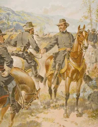 General George Henry Thomas (1816-70) i slaget vid Chickamauga, 20 september 1863.