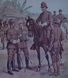 Spansk-amerikanska kriget 1898, amerikanska trupper, beriden Gen Lawton, Commander Second Division, 5th Army Corps, i Kuba
