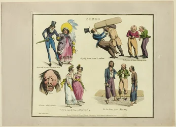 Platta från illustrationer till populära sånger