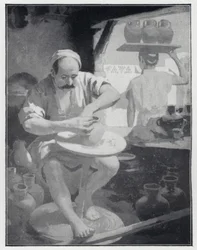 En österländsk krukmakare (litho)