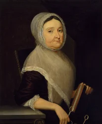 Porträtt av fru Mary Cuthbert, ca 1770-75