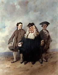Domaren och de rättssökande, 1866.