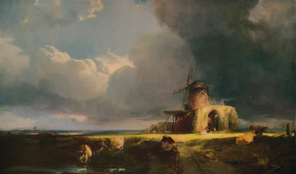 St. Benets Abbey, på Bure, c1854