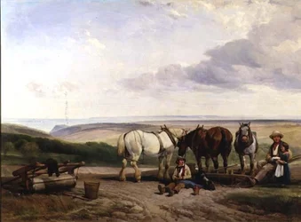 Södra sidan av Vale of Ecclesborne, nära Hastings, East Sussex