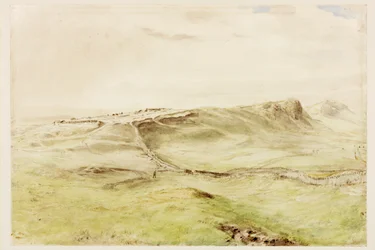 Bercovici, ca 1848 (penna och akvarell på papper)