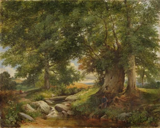 En öringström nära Worcester, 1866