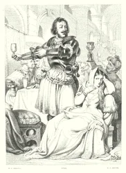 Lord Byrons barn Harold, Canto III, Strof 48 (gravyr)