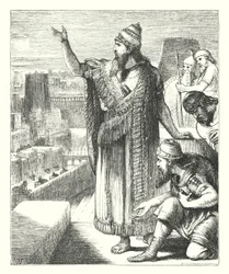 Nebukadnessar i Babylon (gravyr)