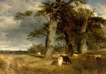 Landskap i Dukeries, Nottinghamshire, 1850