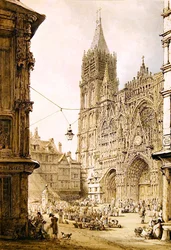 Rouen katedral, västra fronten