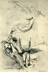 Död hjälte med gudinnor, 1778, 1943.