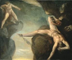 Prometheus befriad av Herkules, 1781-1785