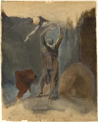 Prospero, Miranda, Caliban och Ariel