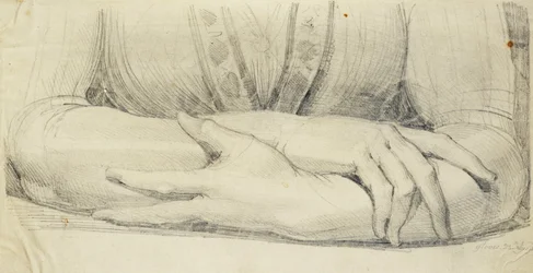 Studie av en kvinnas handskar, 1798