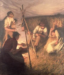 Skördarens måltid, 1898