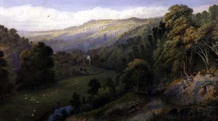 Stapleton Glen (akvarell och gouache på papper)