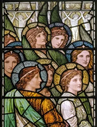 Bakewell, All Saints, Holiday Workshop, Henry Holiday, The Lamb Of God, Adoring Saints, 1893