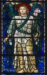 Buckland, St Mary, Lowndes & Drury, Henry Holiday, Ärkeängeln Gabriel, 1918
