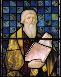Jesaja, 1879 (målat glas)