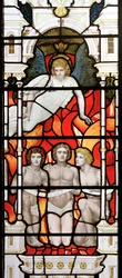 The Fiery Furnace, 1881-83 (målat glas)