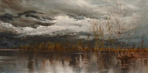 Efter regn, Locarno (olja på duk)