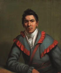 Charles Cornells, Okchai Fixico (Creek) 1831 (olja på duk)