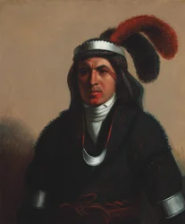 Coosa-Tustunnuggee (Creek) 1831 (olja på duk)