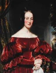 Porträtt av Mrs Robert Lowden, ca 1837 (olja på panel)