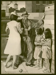 En gräl, ca 1935 (tvätt på papper)