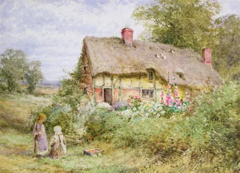 A Bedfordshire Cottage (akvarell)