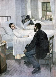 Besöksdag på sjukhuset, 1893