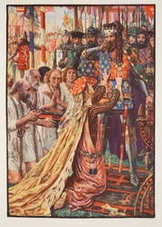 Edward III i Calais, illustration från 