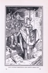 St Dunstan skrämde kung Edwys beväpnade män, 1912