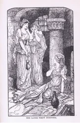 Damerna frestar Dorethea, 1912