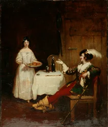 Sir Piercie Shafton och Mysie Harper, ca 1831 (olja på duk)