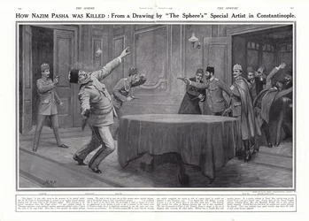 Mordet på Nazim Pasha av ungturkarna, Konstantinopel, 23 januari 1913