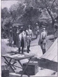 Cronjes kapitulation, illustration från Cassells History of England, 1900-talet