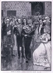 George IV håller en valle i Holyrood Palace 1822