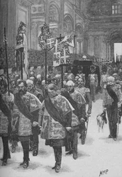 Begravningen av Wellington, c1890