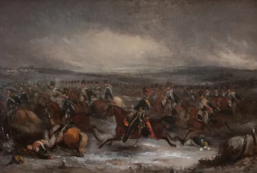 Laddar franskt kavalleri vid Waterloo