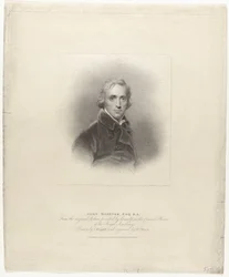 Porträtt av John Hoppner John Hoppner, Esq. R.A. (titel på objekt) Brittiska portretten (serietitel) British Gallery of Contemporary Portraits (serietitel)
