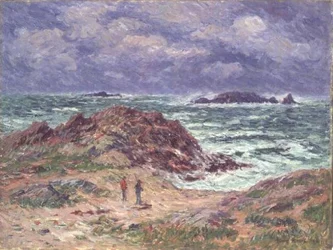 Tröskare i Bretagne