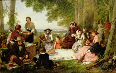 En picknick, 1857