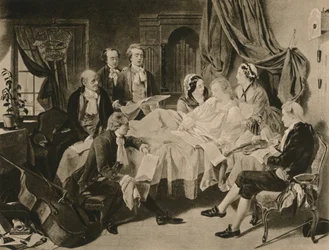 "Mozarts dödsbädd", 1910.
