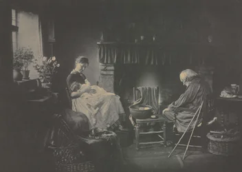 Gryning och solnedgång, 1885.