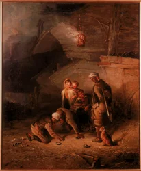 Pitmen Playing Quoits (olja på duk)