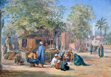 Egyptisk by, 1869.