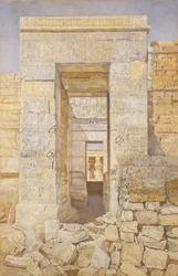 Östra ingången, Tiberius rum, Isis tempel, Philae, 1905.