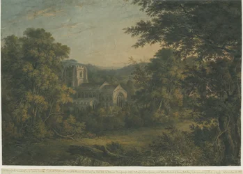 Lichfield - St. Tchads kyrka: akvarellmålning